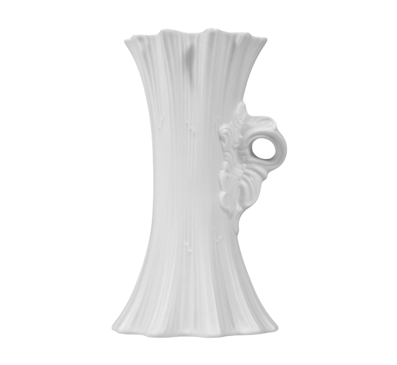 Koeniglich Tettau - Tettau Atelier Vase 19 cm Gramina weiß