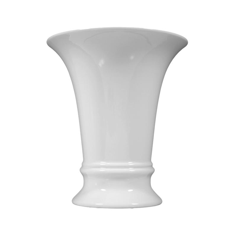 Koeniglich Tettau - Tettau Atelier Vase 19 cm Alt-Thüringen weiß