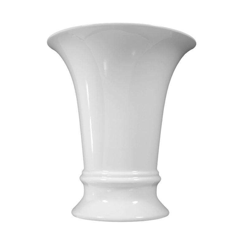 Koeniglich Tettau - Tettau Atelier Vase 23 cm Alt-Thüringen weiß