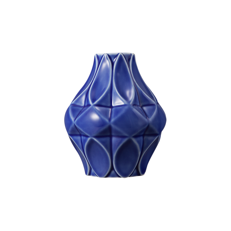 Koeniglich Tettau - Tettau Atelier Vase 20/02 11 cm Dunkelblau