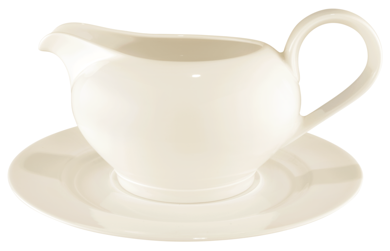 Koeniglich Tettau - Saphir diamant Sauciere mit Unterteil 0,55 l creme